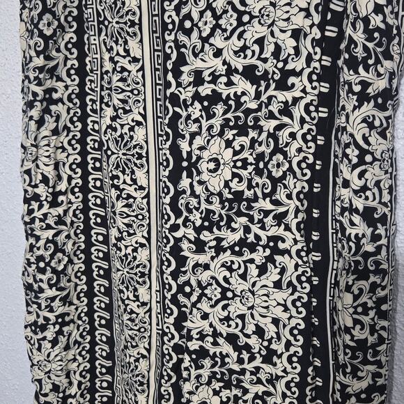 Abria Womens Floral Aztec Midi Flowy Skirt Size 16 Ethereal Dainty Feminine Y2K - Picture 3 of 7